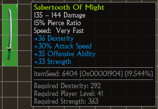 Sabertooth of Might